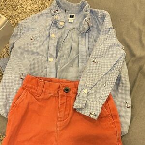 Janie and Jack 18-24 mo shorts and shirt bundle